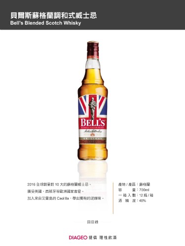 貝爾斯蘇格蘭調和式威士忌